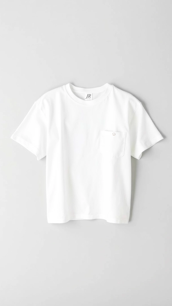 JR cropped white t-shirt