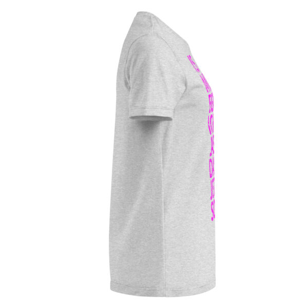 IS MIR EGAL T-Shirt Damen pink auf grau – Bild 4