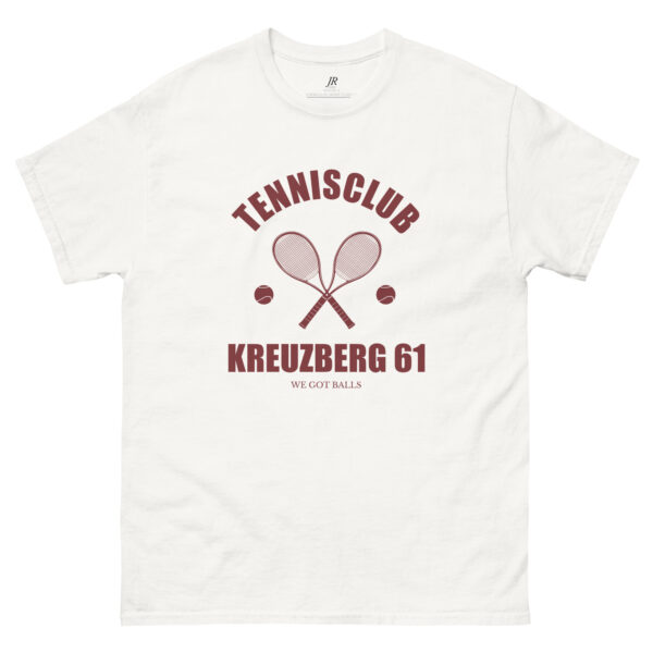 „TENNISCLUB KREUZBERG 61“ T-Shirt für Herren weiß