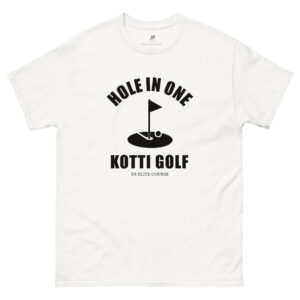 „HOLE IN ONE am KOTTI“ T-Shirt für Herren weiß