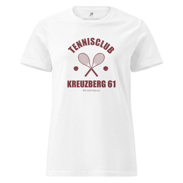 "TENNISCLUB KREUZBERG 61" T-Shirt für Damen weiß