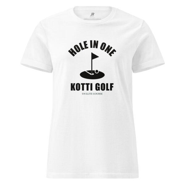 „HOLE IN ONE am KOTTI“ T-Shirt für Damen weiß